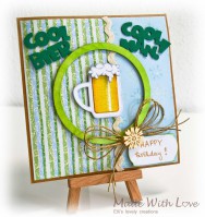 Simple Happy BEERDay Card for Him 1