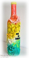 Mixed Media Altered Bottle First Anniversary 3