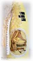 Shabby Chic Decoupage Altered Bottle Baby 6