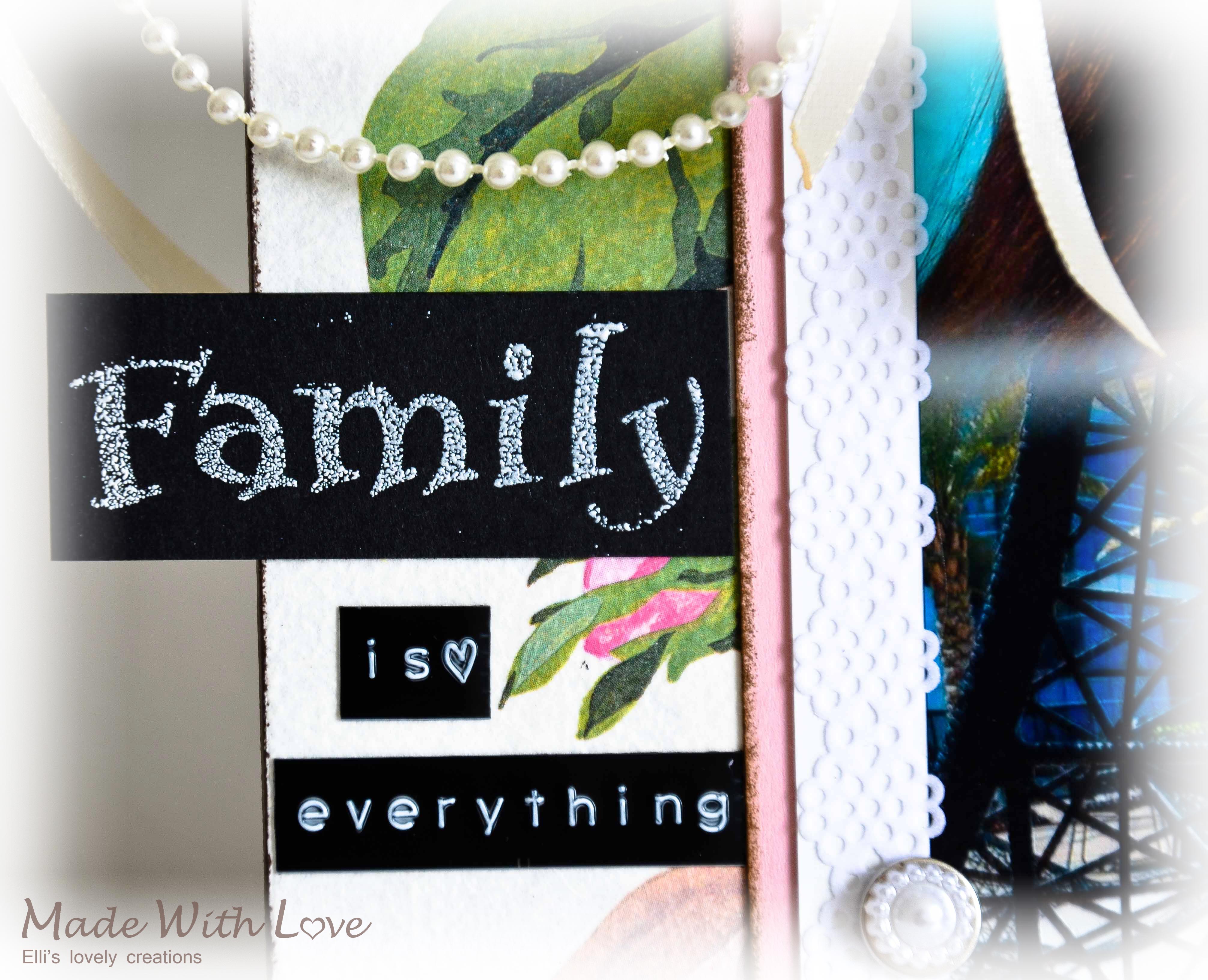 Shabby Chic Decoupage Wooden Board Family is Everything 3