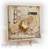 Mixed Media Vintage Wedding Card On This Day 2