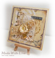 Mixed Media Vintage Wedding Card On This Day 3