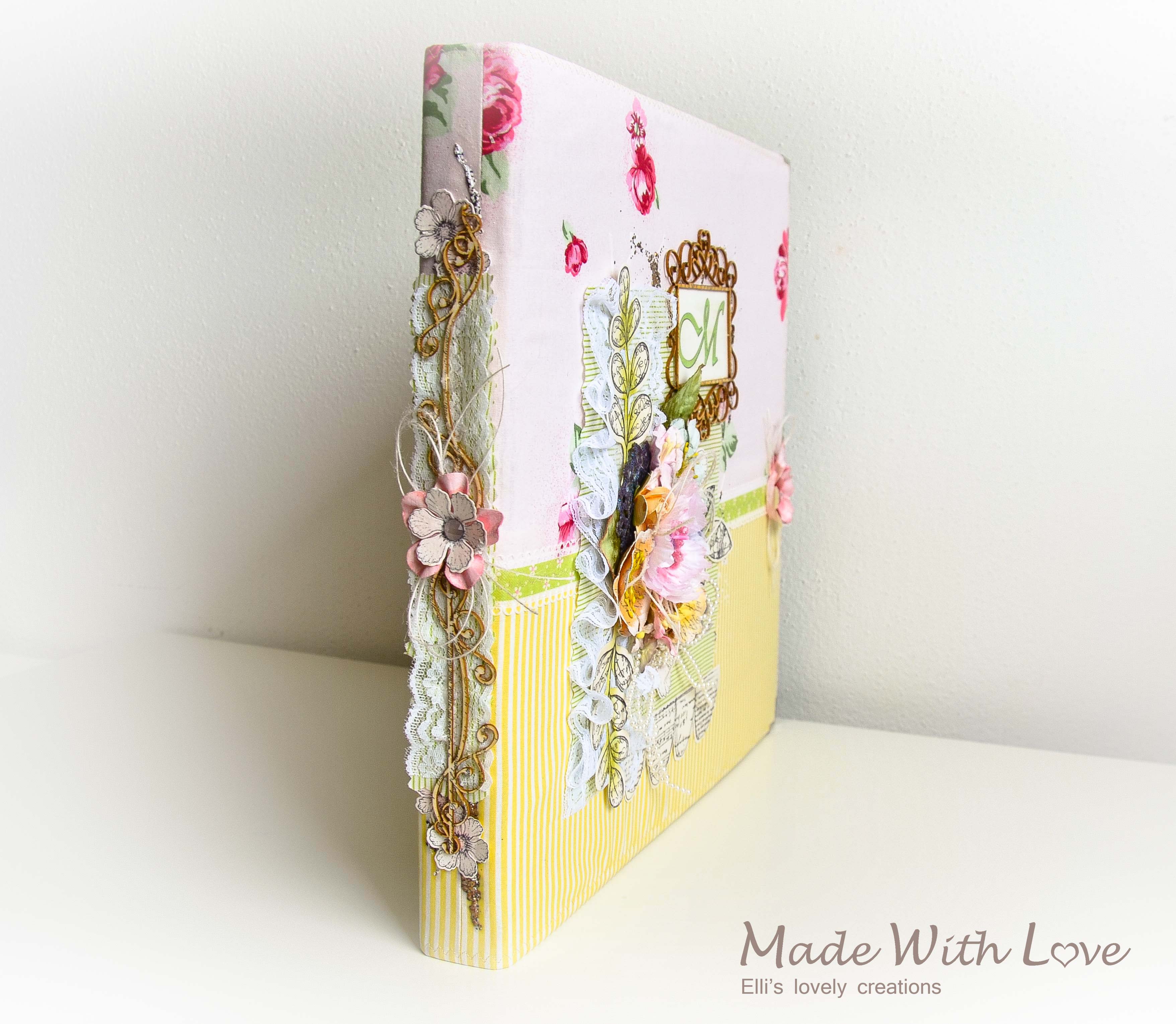 Handmade Scrapbook Fabric Makro Baby Album Maria 4