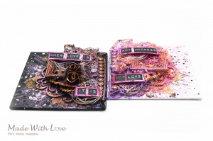 Mixed Media Mini Canvases Love Is Madness 9