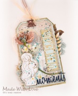 Mixed Media Baby Shower Party Tag Wonderful Moments 5