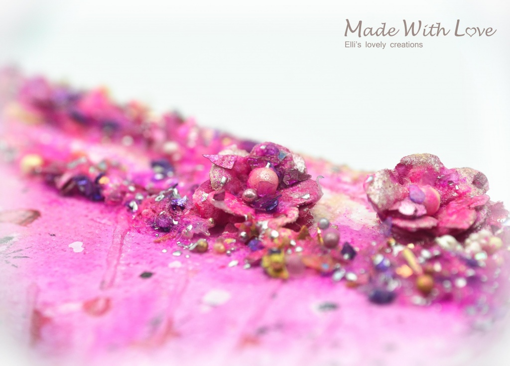 Mixed Media Watercolor Glitter Canvas Little Sparkle