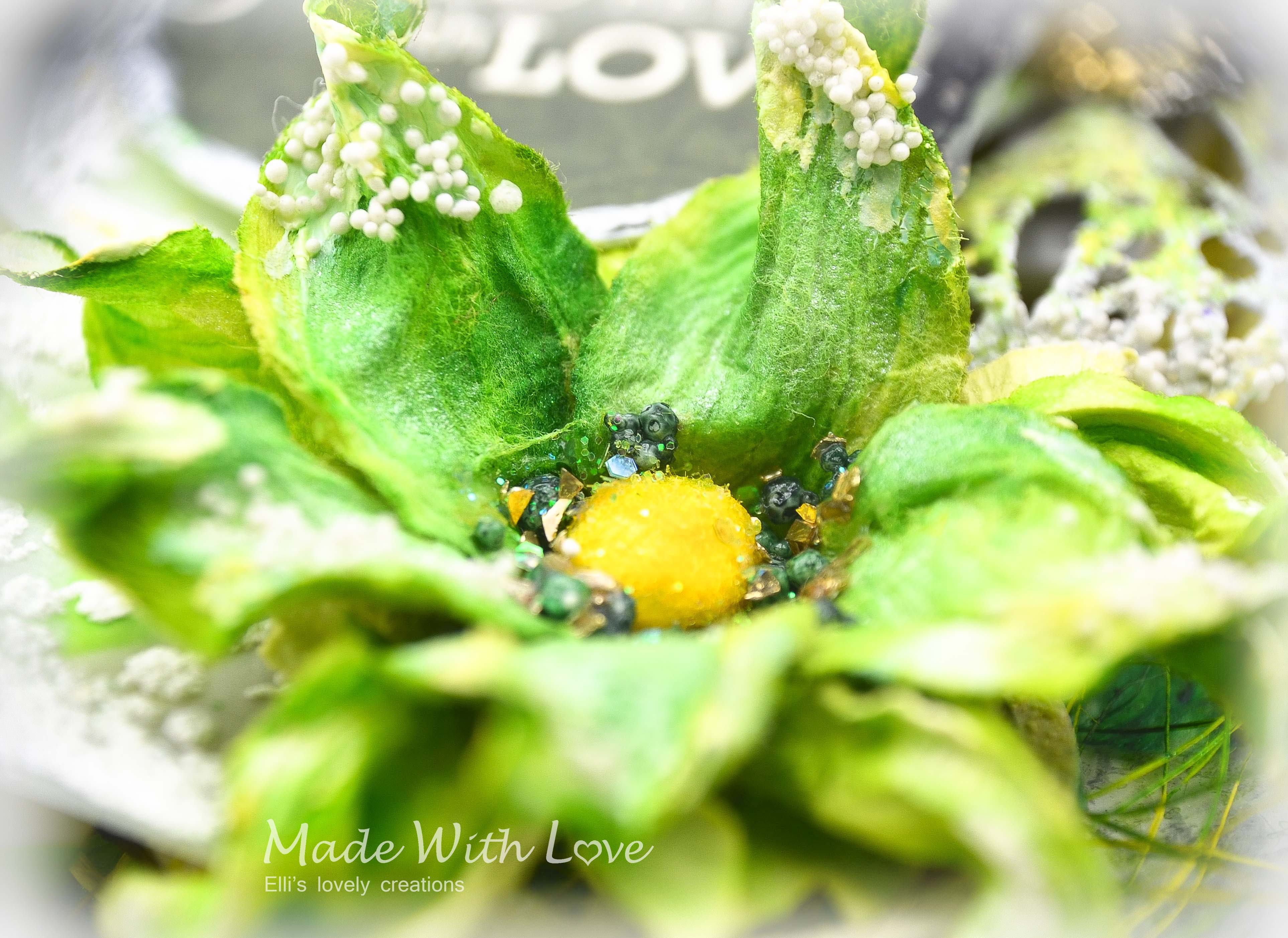 Mixed Media Spring Clear Acetate Tag Grow With Love