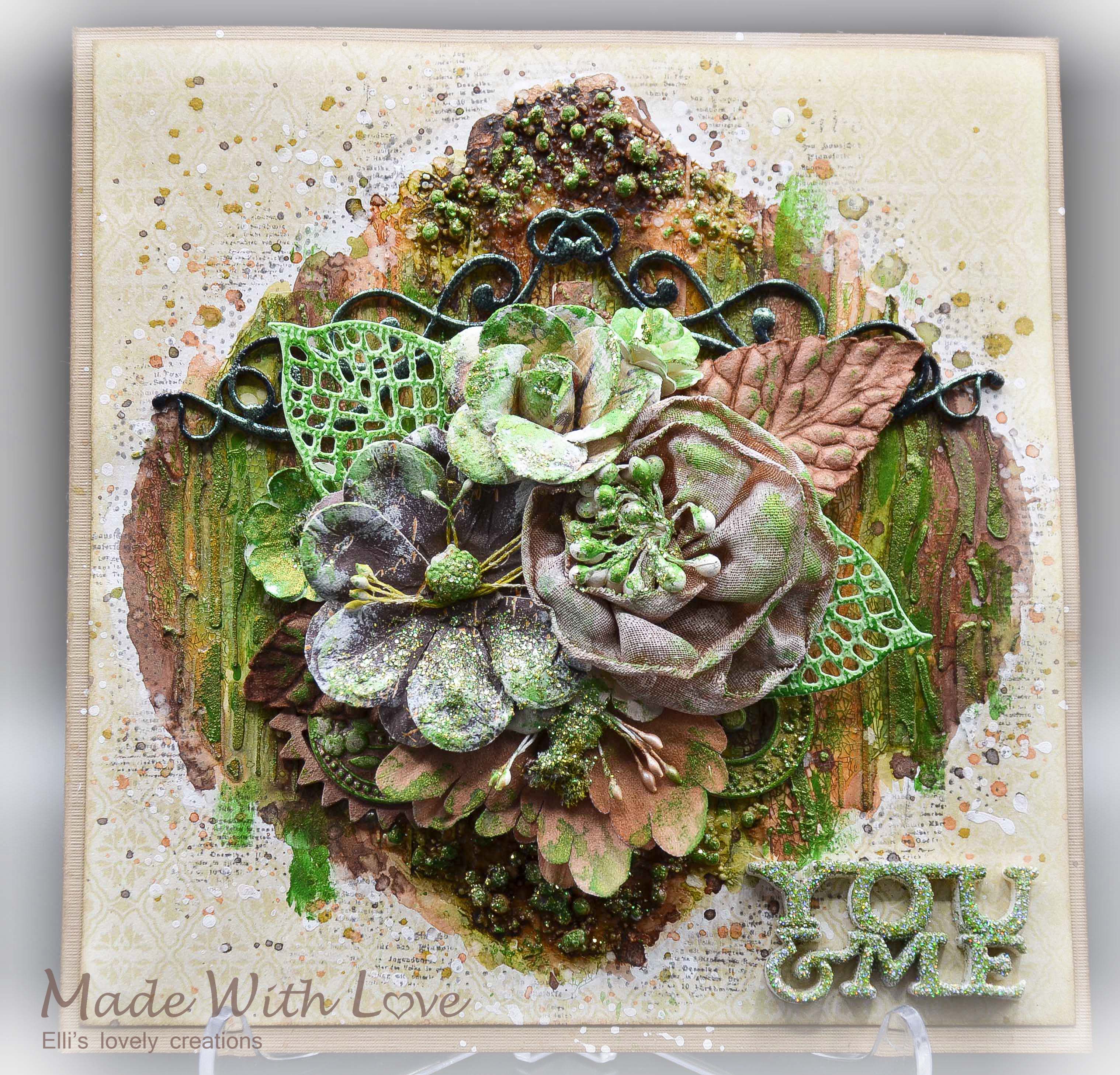 Mixed Media Autumn Greeting Card You and Me 2